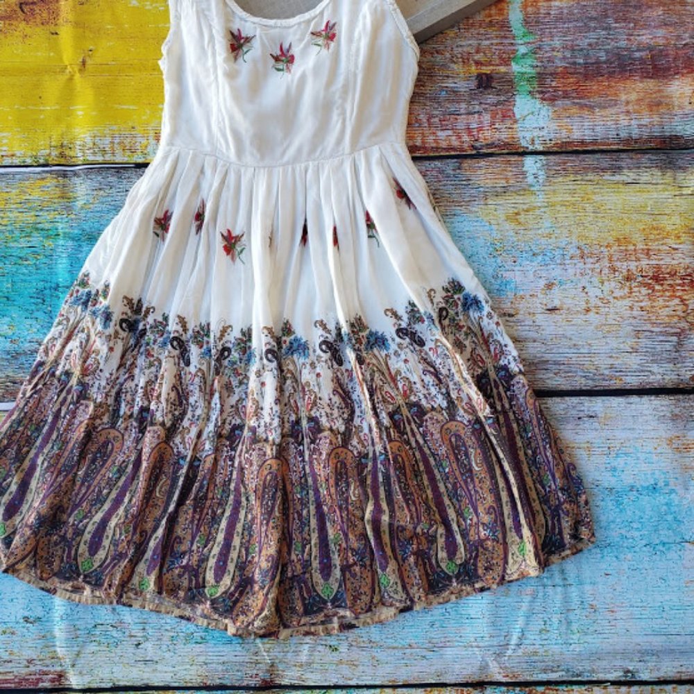 Modcloth Float to the Forefront Embroidered Dress - Picture 8 of 10